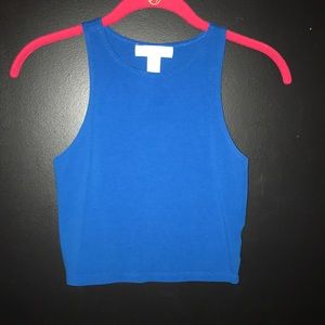 Blue crop top